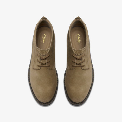 Newford Mid Dark Sand Suede | Clarks