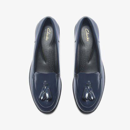 Havisham Edge Loafer Navy Patent | Clarks Onsale
