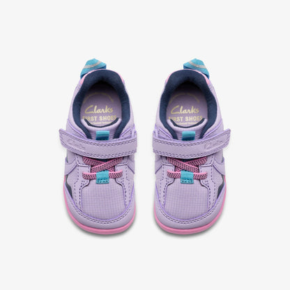 Roamer Hero Toddler Lilac Combination | Clarks Discount