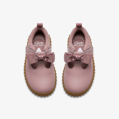 Cove Bow Toddler Dusty Pink | Clarks US