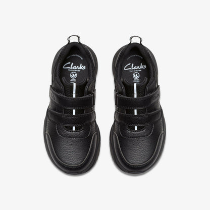 Feather Shine Kid Black | Clarks Onsale