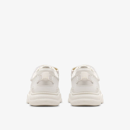 Feather Pace Kid White | Clarks US