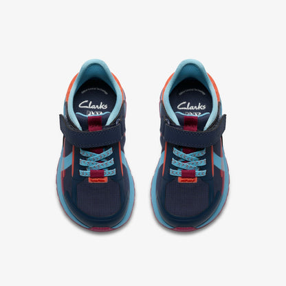 Selva Lane Toddler Navy Combination | Clarks Discount