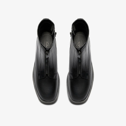 Lauryl Zip Black Leather | Clarks For Sale