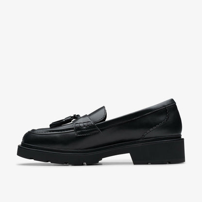 Lauryl Tassel Black Leather | Clarks Sale