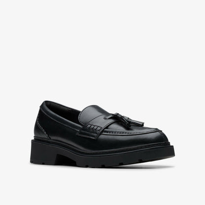 Lauryl Tassel Black Leather | Clarks Sale