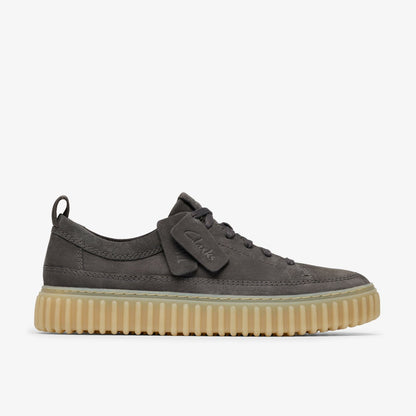 Torhill Lace Dark Grey Nubuck | Clarks