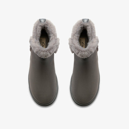 Brinkley Fur Dark Grey Combination | Clarks Discount