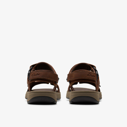 Saltway Edge Dark Brown Leather | Clarks