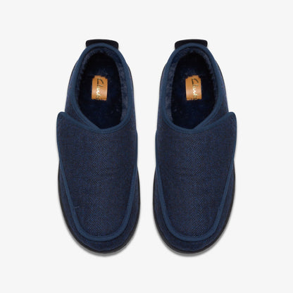 King Riptape Slipper Navy Interest | Clarks For Sale