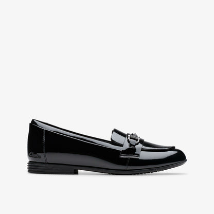 Finja Loafer Older Black Patent | Clarks US
