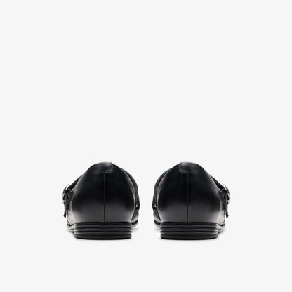 Finja Bar Youth Black Leather | Clarks Sale