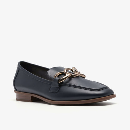 Sarafyna Iris Navy Leather | Clarks For Sale