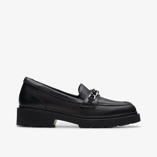 Eris Edge Youth Black Leather | Clarks Sale
