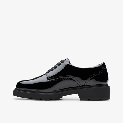 Eris Pure Youth Black Patent | Clarks Discount