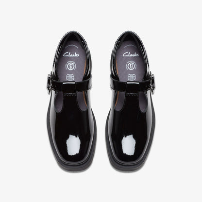 Eris Hope Youth Black Patent | Clarks Sale