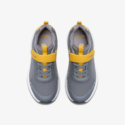 Deyes Dash Kid Grey Synthetic | Clarks Discount