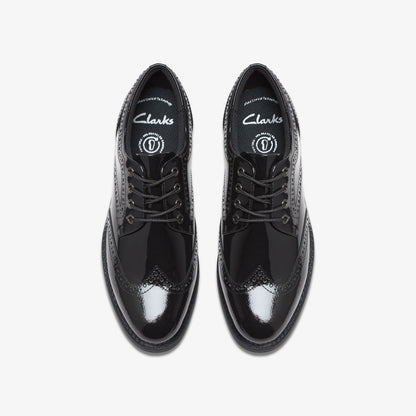 Tapa Pure Youth Black Patent | Clarks Discount