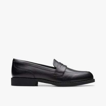 Tapa Edge Youth Black Leather | Clarks Sale