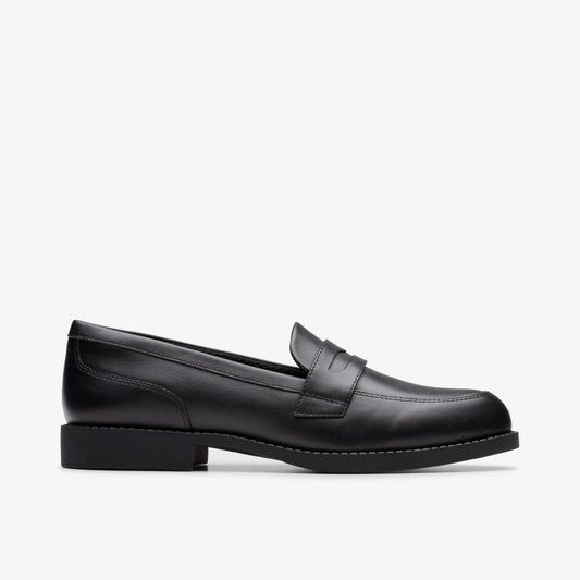 Tapa Edge Youth Black Leather | Clarks Sale