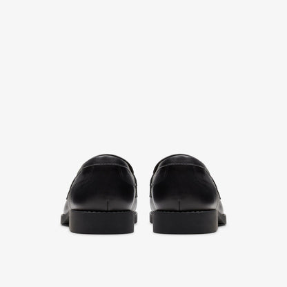 Tapa Edge Youth Black Leather | Clarks Sale