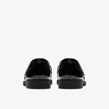 Tapa Edge Youth Black Patent | Clarks Onsale