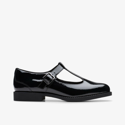 Tapa Hope Youth Black Patent | Clarks Sale