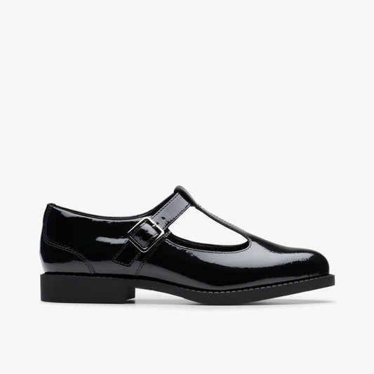 Tapa Hope Youth Black Patent | Clarks Sale