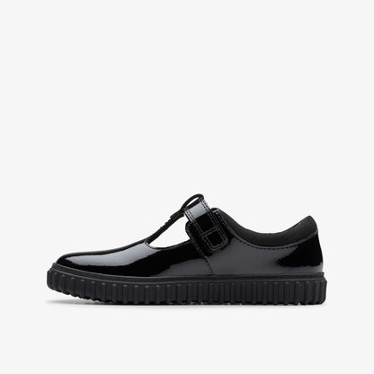Cove Hope Kid Black Patent | Clarks Discount