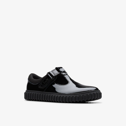 Cove Hope Kid Black Patent | Clarks Discount