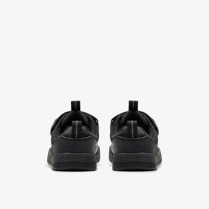 Laser Cross Kid Black Leather | Clarks