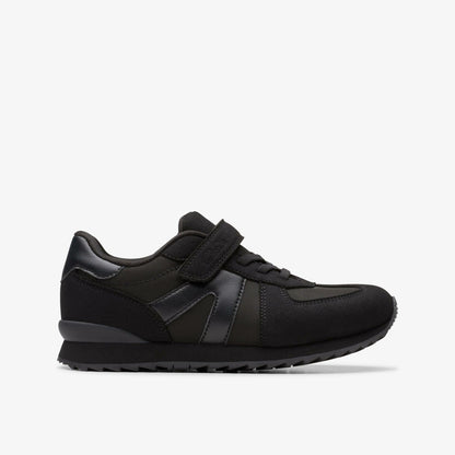 Jaspen Vibe Kid Black/Black | Clarks For Sale
