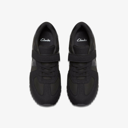 Jaspen Vibe Kid Black/Black | Clarks For Sale