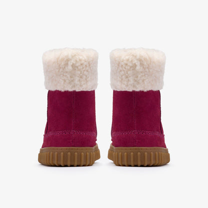 Cove Snug Toddler Berry Suede | Clarks Discount