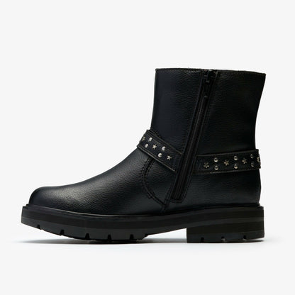 Prague Shine Kid Black Leather | Clarks For Sale