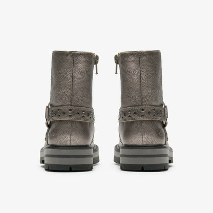 Prague Shine Kid Pewter Metallic | Clarks US