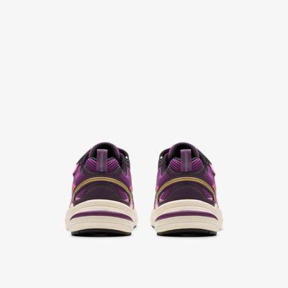 Crafton Move Kid Purple Combination | Clarks Onsale