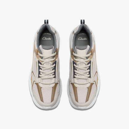 Crafton Move Youth Beige Combination | Clarks Onsale