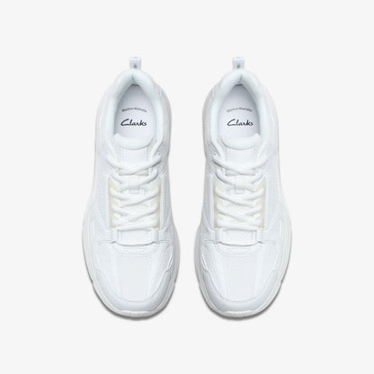 Crafton Move Youth White/White | Clarks Sale