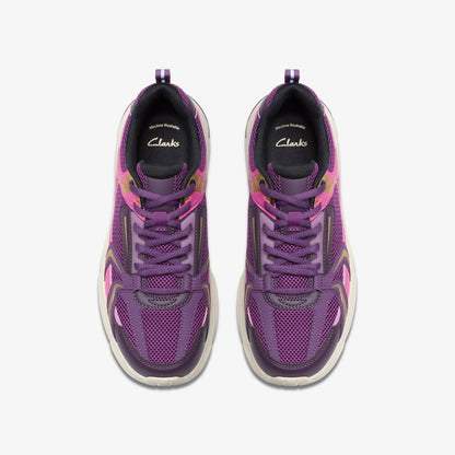 Crafton Move Youth Purple Combination | Clarks