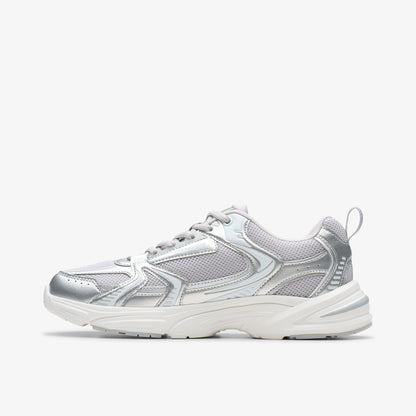 Crafton Move Youth Silver Metallic | Clarks US