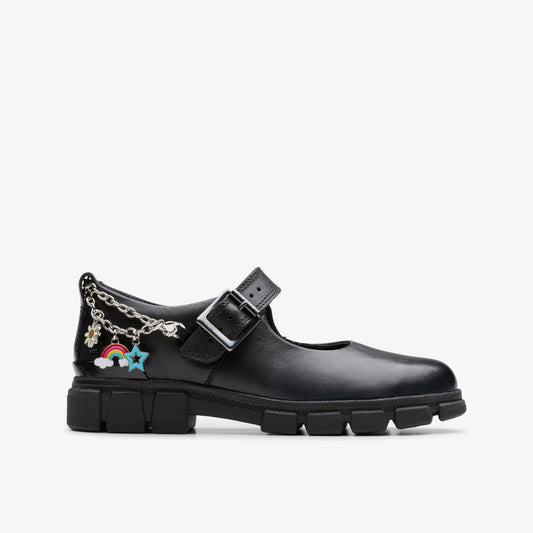 Evyn Pure Kid Black Leather | Clarks For Sale