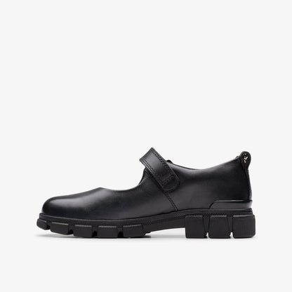 Evyn Pure Kid Black Leather | Clarks For Sale