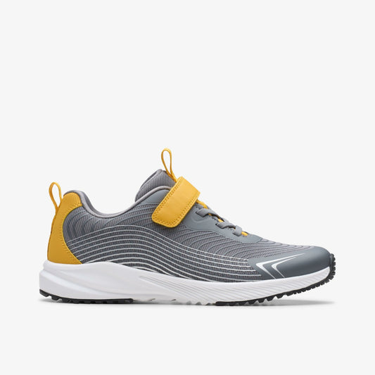 Deyes Dash Youth Grey Synthetic | Clarks Sale