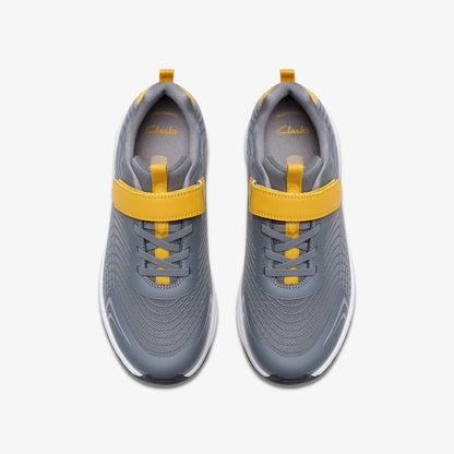 Deyes Dash Youth Grey Synthetic | Clarks Sale