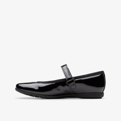 Dance Wish Kid Black Patent | Clarks Discount