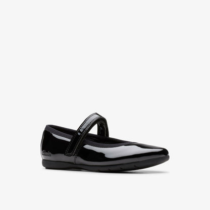 Dance Wish Kid Black Patent | Clarks Discount