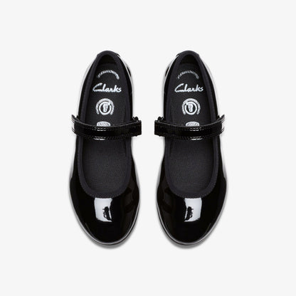 Dance Wish Kid Black Patent | Clarks Discount