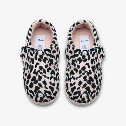 Fluffy Snug Kid Blush Pink Print | Clarks Discount