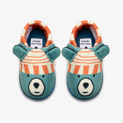 Fluffy Snug Toddler Orange Combination | Clarks